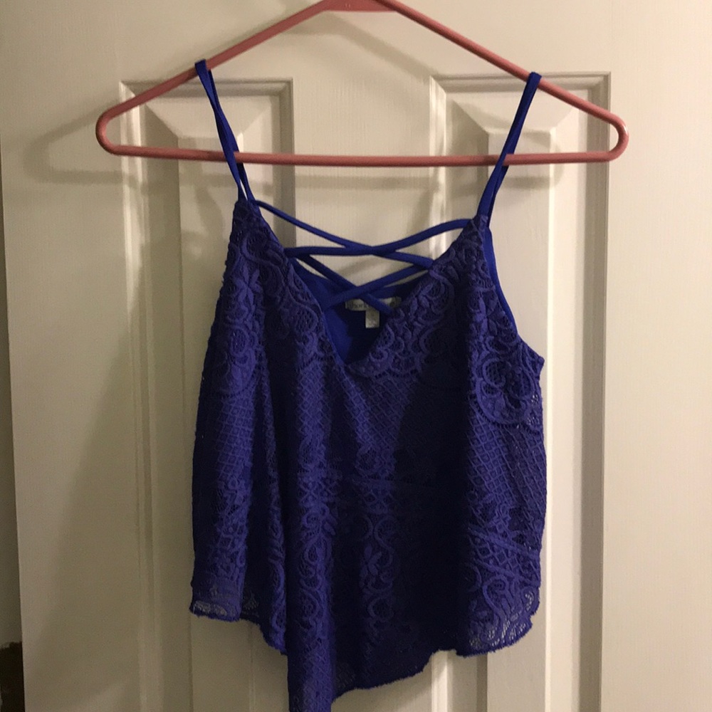 A royal blue tank